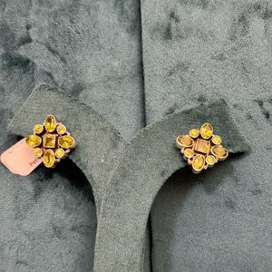 Sterling Silver and Peridot Earrings